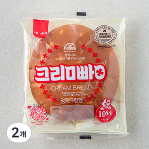 삼립 정통 크림빵, 75g, 2개