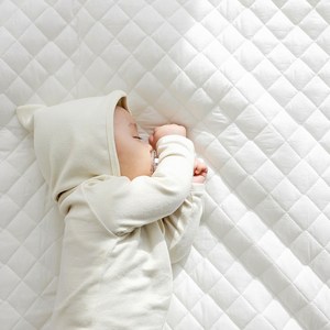 보웰 숨쉬는 순면 방수요 아기 방수패드, 그레이, 1개