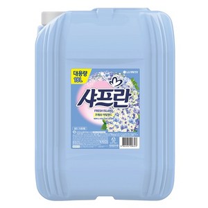 샤프란 프레쉬 아일랜드 대용량 섬유유연제 본품, 18L, 1개