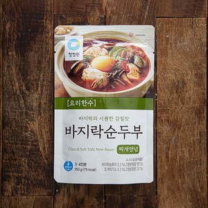 대상 청정원 바지락 순두부찌개 양념, 150g, 1개