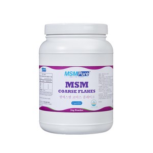 엠에스엠퓨어 MSM 식이유황 코어스플레이크 분말, 1개, 1kg