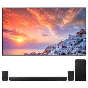 삼성전자 4K UHD Neo QLED TV + 사운드바 세트 방문설치, 247cm, KQ98QND90-W199, 벽걸이형