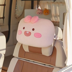 폭신한 리틀어피치 인형 차량용 목쿠션, 혼합색상, 1개
