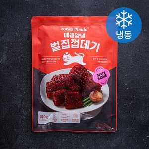 쿠캣 매콤양념 벌집 껍데기 (냉동), 350g, 1개