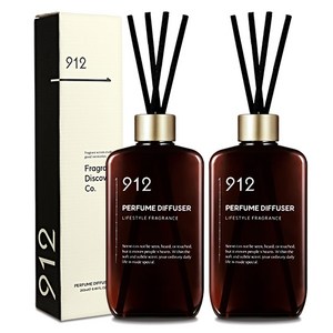 912 퍼퓸 디퓨저 2p + 리드스틱 8p, 라임바질 가든, 250ml, 1세트