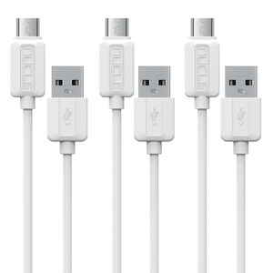 뉴클 데이터 충전 케이블 5핀, 2m, 화이트, 3개