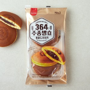 삼립 364시간 주종발효 통팥 도라야끼 2개입, 120g, 1개