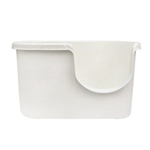 버드시아 반려동물 펫박스 화장실 겸용 초대형 목욕통 + 털거름망 + 물빠짐마개 세트, 아이보리