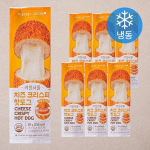 키친서울 치즈 크리스피 핫도그 (냉동), 80g, 7개