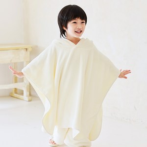 bayb 아동용 뽀송이 극세사 비치 목욕 멀티가운