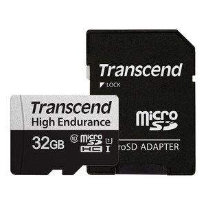 트랜센드 350V High Enduance 마이크로SD카드, 32GB, 1개