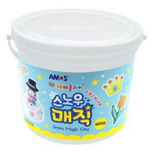 아모스 스노우 매직 유아용 클레이, 혼합색상, 600g, 1개