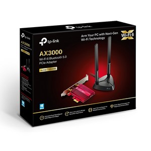 티피링크 Wi Fi 6 블루투스 5.0 PCIe 랜카드 데스크탑용, Archer TX3000E, 1개