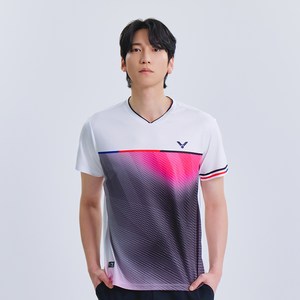 빅터 남성용 스트림 프로 배드민턴 상의 VT25AGW009M