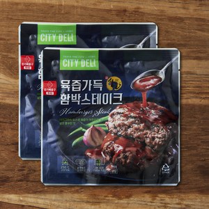 시티델리 육즙가득 함박스테이크 2개입, 300g, 1개