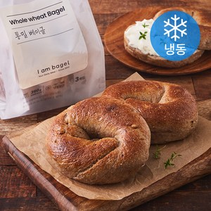 아이엠베이글 통밀 베이글 3개입 (냉동), 360g, 1개