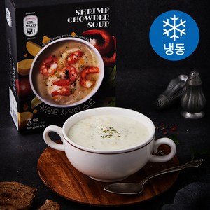 존쿡델리미트 쉬림프 차우더 스프 3팩 (냉동), 480g, 1개