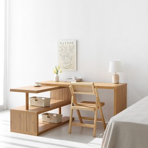 마켓비 피크 선반책상, TBM76140 캄포어베니어