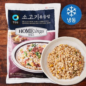 청정원 호밍스 소고기 볶음밥 (냉동), 420g, 1개