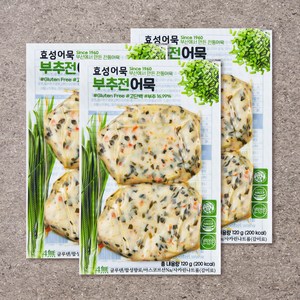 효성어묵 부추전 어묵, 120g, 3개