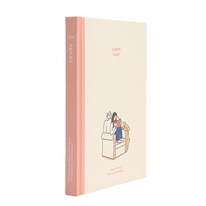 인디고 2023 오늘의 온도 행복 다이어리 날짜형 위클리 B6, 핑크