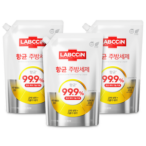 랩신 주방세제 레몬향, 1L, 3개