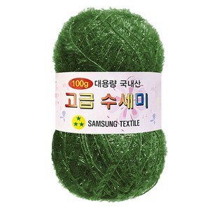 yarna 대용량 고급 수세미 100g, 141 초록빛카키, 1개