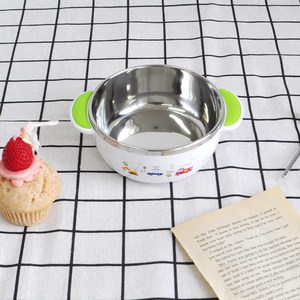 유아용 부릉부릉 논****** 스텐 대접, 화이트, 1개