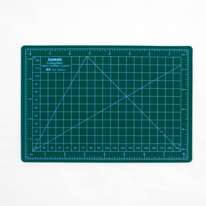 큐브라운드 A5 컷팅 데스크 매트 패드, 그린