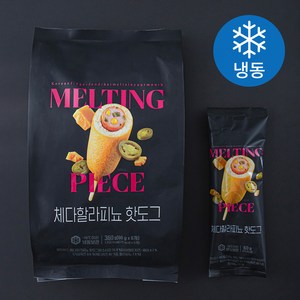 멜팅피스 체다할라피뇨 핫도그 6개입 (냉동), 360g, 1개