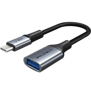 케이블타임 직조 USB 3.1 C타입 to USB 3.0 고속 OTG 케이블 CP60G, 혼합색상, 15cm, 1개