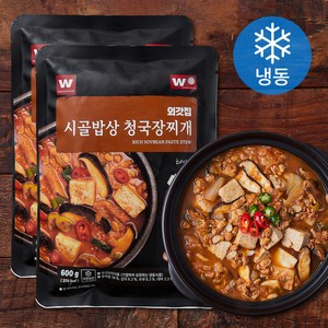 외갓집 시골밥상 청국장찌개 (냉동), 600g, 2개