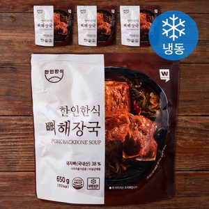 한인한식 뼈해장국 (냉동), 650g, 4개