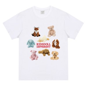 제니 여아용 오버핏 키즈돌 반팔 티셔츠 JN2015T