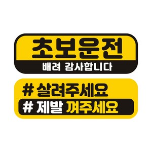 제제데코 자동차 탈부착 자석 고휘도 반사 미디엄 스티커 E230 2종 세트, EC002 + EC048, 1세트