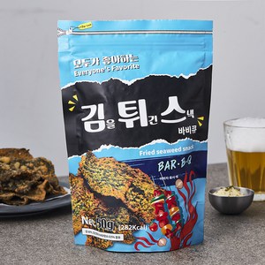 김을 튀긴 스낵 바비큐, 1개, 50g