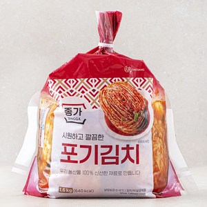 종가 포기김치, 1.6kg, 1개