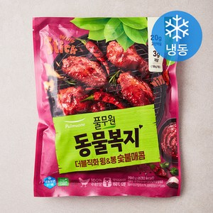 풀무원 동물복지 더블직화 윙 & 봉 숯불매콤 (냉동), 300g, 1개