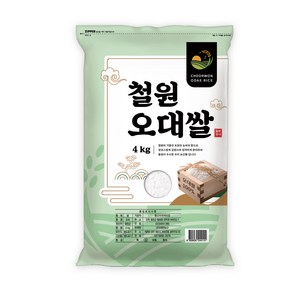 대한농산 2024년산 햅쌀 철원오대쌀 상등급, 4kg, 1개