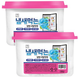 생활공식 냄새먹는 냉장고 탈취제, 300g, 2개