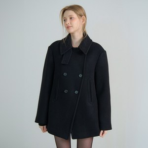 벰버 여성용 DOUBLE BREASTED BUTTON HALF COAT