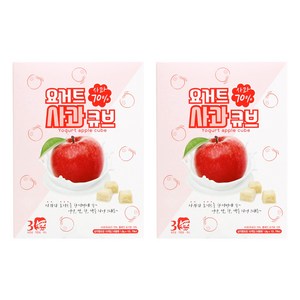 산마을 요거트 사과 큐브 1.8g x 10p, 사과 + 요거트, 2개, 18g