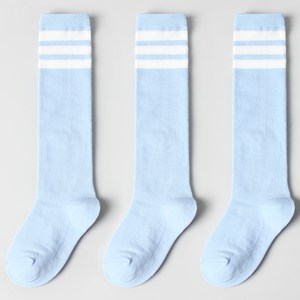 노디자인 아동용 데일리 삼선 니삭스 3켤레 세트