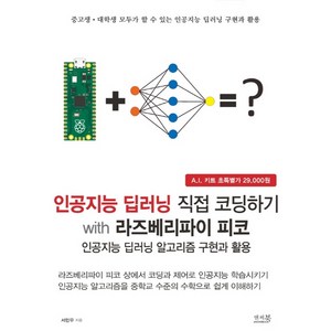 인공지능 딥러닝 직접 코딩하기 with 라즈베리파이 피코:인공지능 딥러닝 알고리즘 구현과 활용, 앤써북