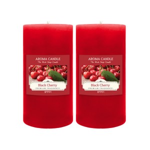 더허브샵 아로마 향초 570g, 2개, 블랙체리