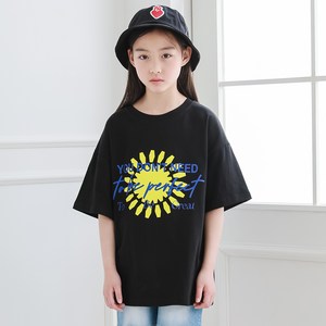 제니 여아용 오버핏 그레이트 반팔 티셔츠 JN2003T
