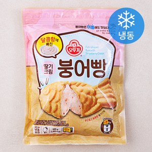 오뚜기 달콤함에 빠진 딸기크림 붕어빵 (냉동), 520g, 1개