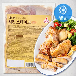 마니커 치킨 스테이크 치즈 (냉동), 500g, 1개