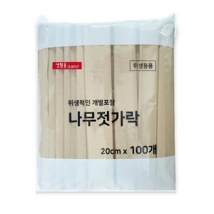 생활을그리다 크라프트 종이 나무 젓가락, 1개, 100개입