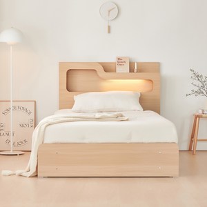 동서가구 소프 LED 수납침대 프레임 단품 방문설치, 메이플